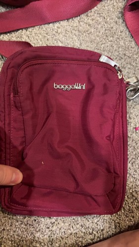 Baggallini burgundy crossbody - baggallini,
