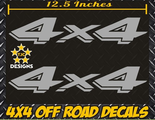 4x4 decals set metallic - 4x4,