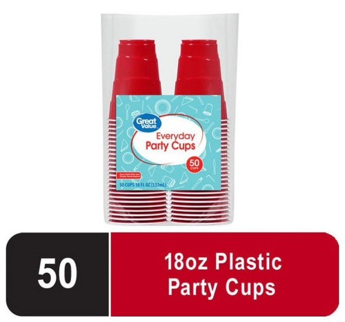 50ct great value red - value,