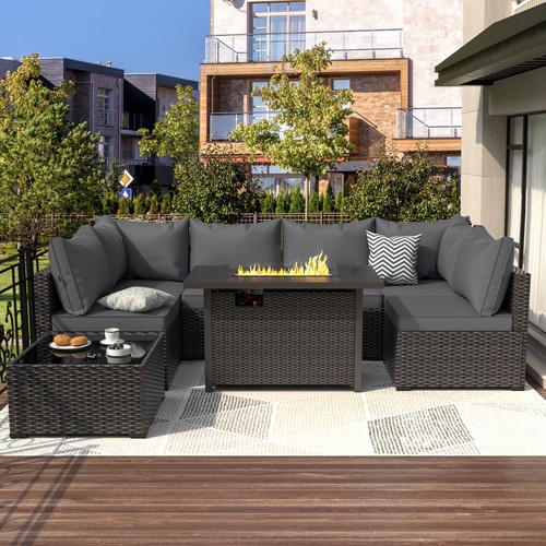Gray outdoor pieces patio - outdoor,