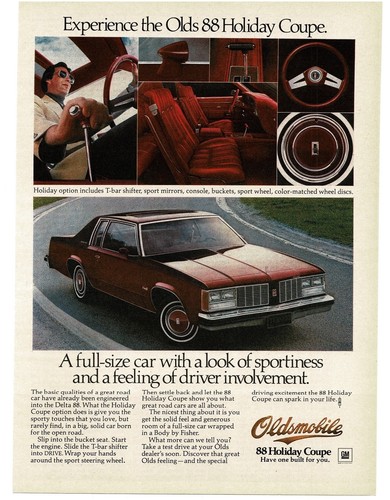1978 oldsmobile red holiday - 1978, 88