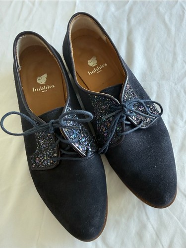 Women bobbie navy suede - bobbie's,