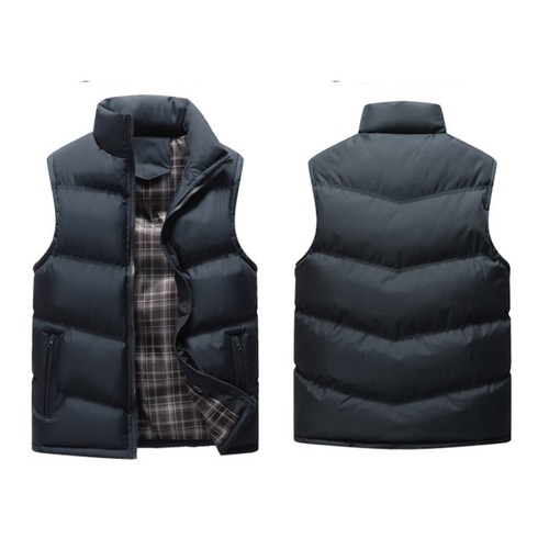 Men quilted padded vest - men's,