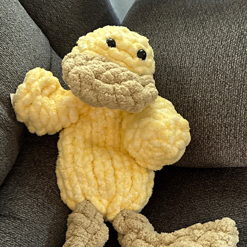 Handmade crochet plush duck - crochet,