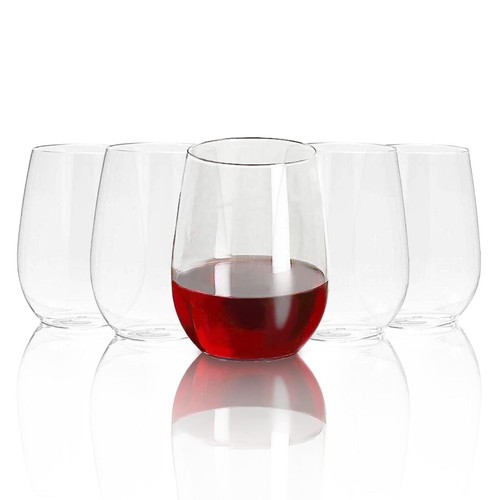 Clear stemless plastic - oz.,