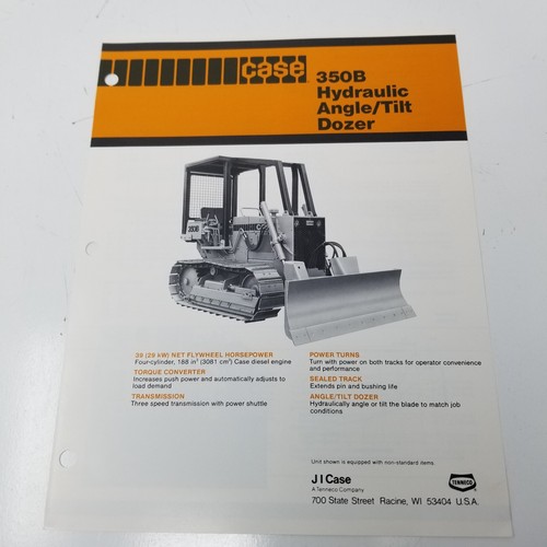 Case 350b hydraulic angle - case, tilt
