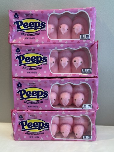 Peeps pink marshmallow count - pink, 5