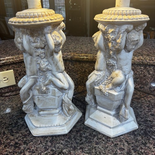 Pair french vintage - french, white