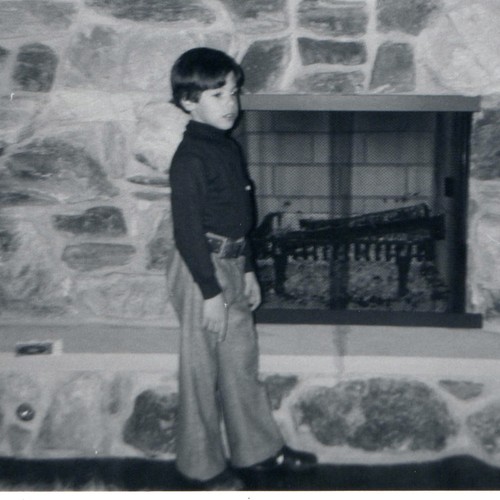 1973 stone fireplace boy - stone,