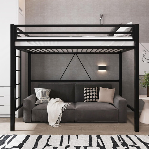 Metal loft bed twin size - metal,