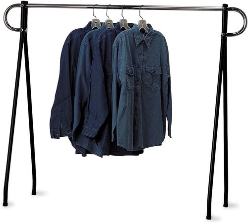 Clothing rack black chrome - black, &