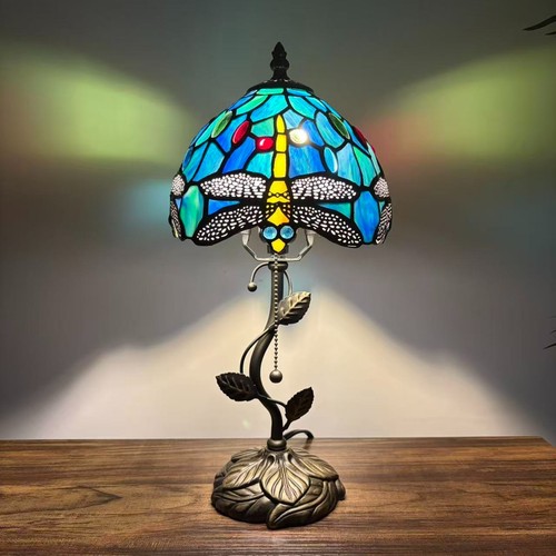 Tiffany style table lamp - tiffany, green