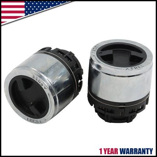 Pair front manual locking hubs - front,