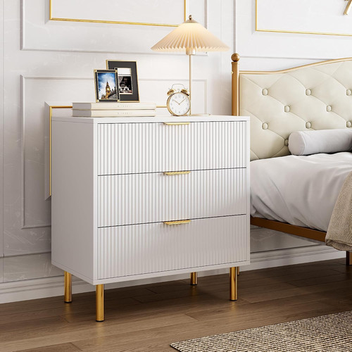 Stylish drawer fluted - stylish, 3-drawer