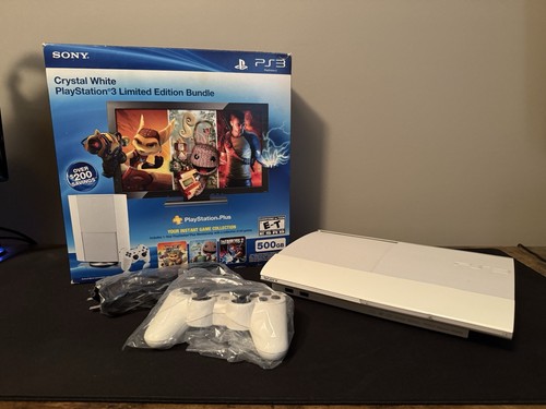 Crystal white 500gb ps3 super - 500gb,