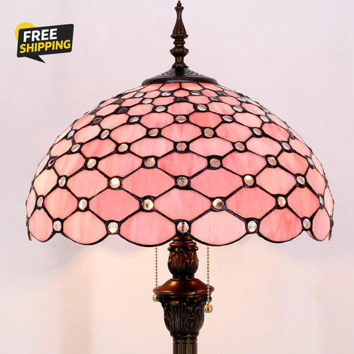 Tiffany floor lamp stained - lamp,