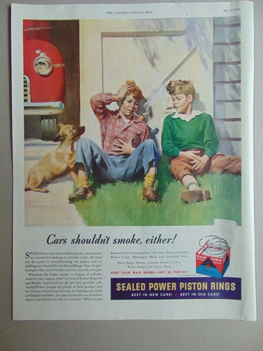 1946 sealed power piston - 1946, rings