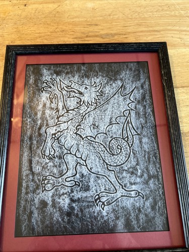 Griffin brass rubbing mythical - griffin,