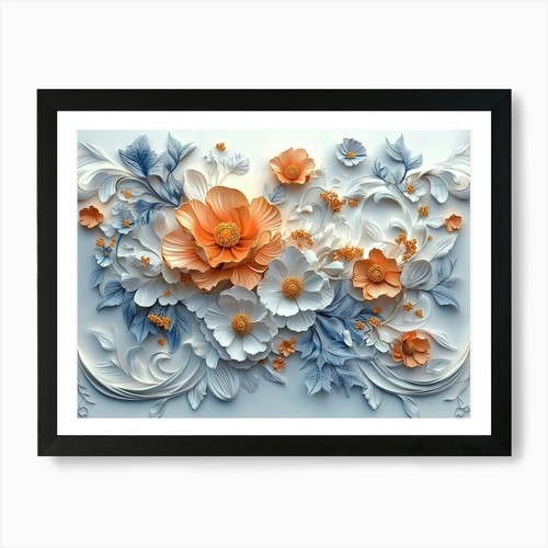 Flowers art print framed - art,