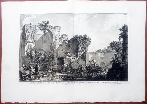 Piranesi antique print rome - antique,