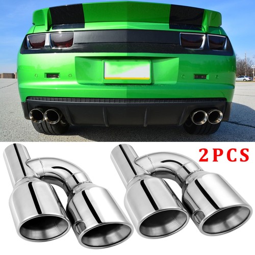 Dual wall exhaust tip slant - 2x,