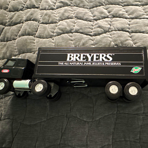 Breyers black tractor trailer - tractor,