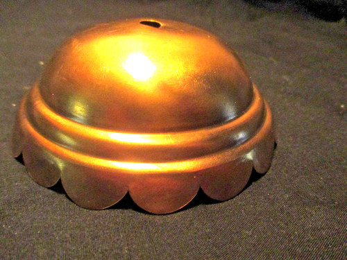 Brass hanging oil lamp - brass, smoke