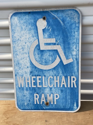 Handicap ramp sign - handicap,