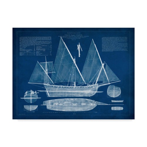 Antique ship blueprint - antique, iii