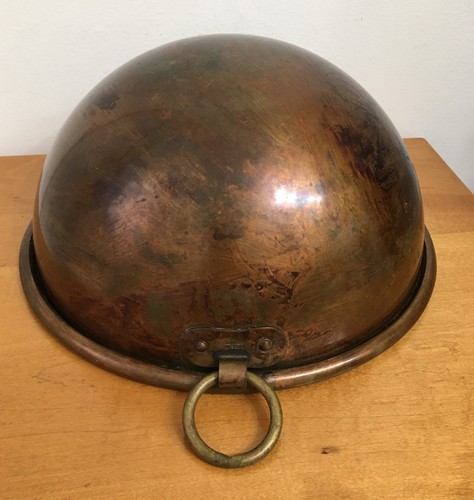 Copper mixing bowl brass ring - bowl,