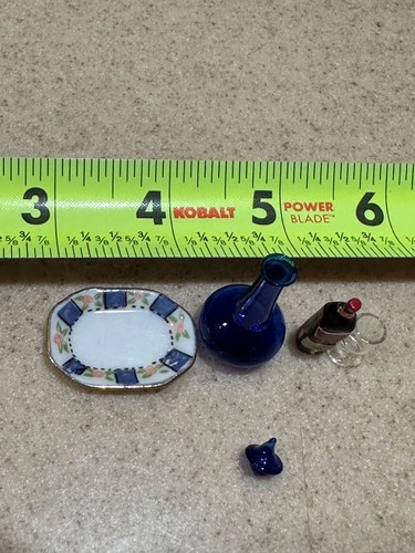 Mini dollhouse cobalt blue - dollhouse,