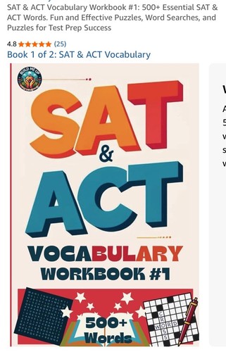 Sat act vocabulary - act, workbook