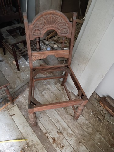 Antique original twin wood bed - original,