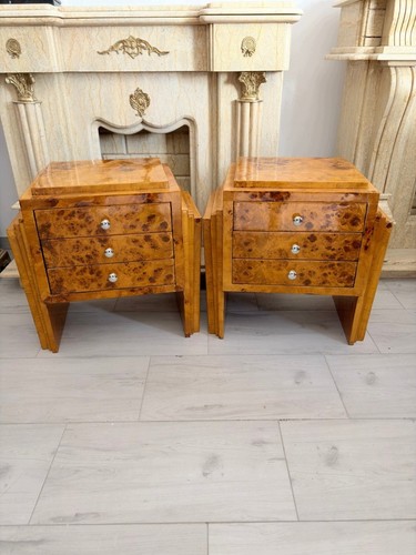 Pair louis style bedside - pair,