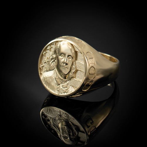 Solid gold benjamin - benjamin, franklin