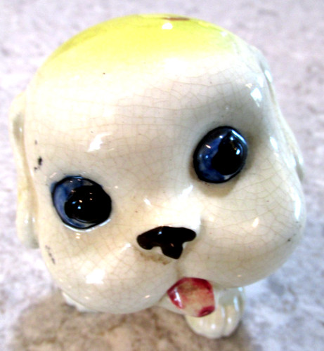 Vtg occupied japan ceramic dog - japan,