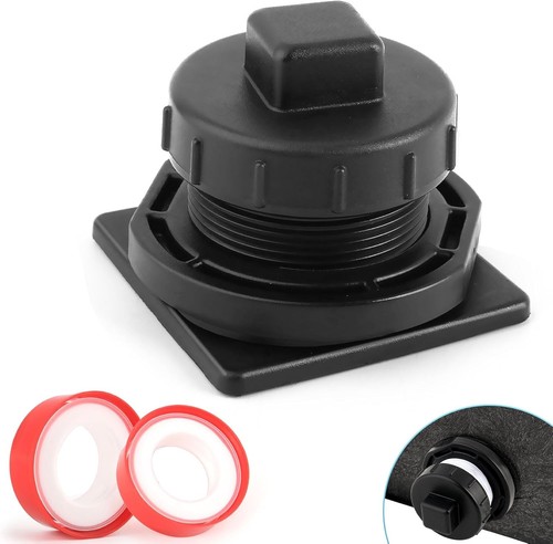 Stock tank drain plug - kit, for
