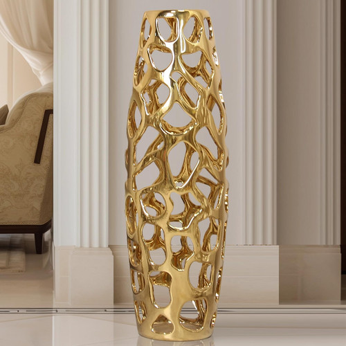 Large ceramic floor vase - ceramic,