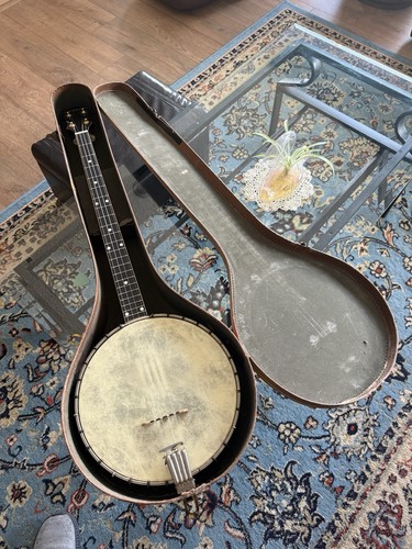 Vega plectrum banjo with - vega,