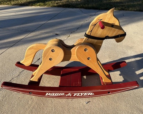 Radio flyer wooden rocking - radio,