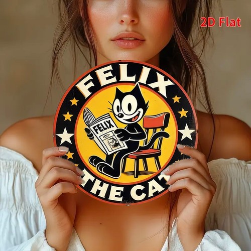 Felix cat vintage round - ,