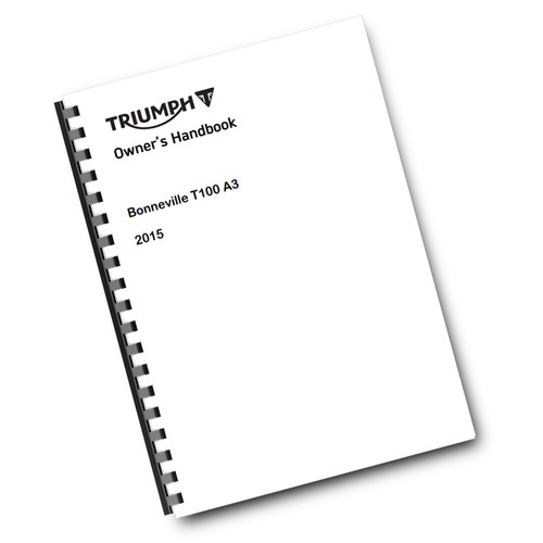 Triumph owners handbook user - handbook,