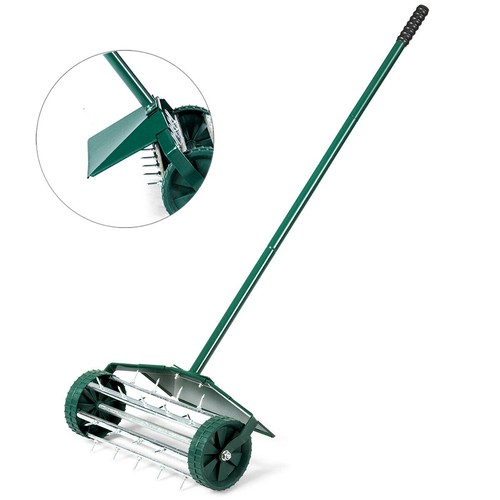 Inch rolling lawn aerator - 18-inch,