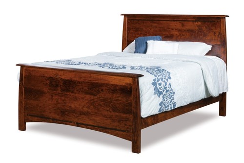 Solid wood shaker panel bed - solid,