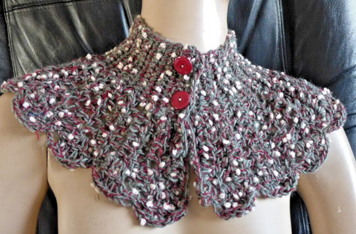 Handmade crocheted collar - crocheted,