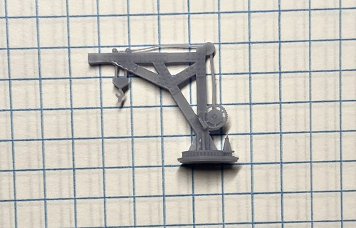 Scale small jib crane - scale,