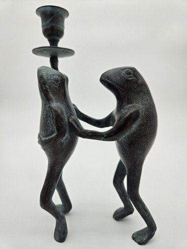 Vintage dancing frogs - vintage, candle