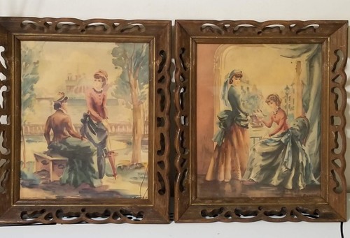Antique victorian framed - antique,