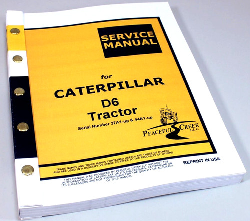 Service manual caterpillar - manual,