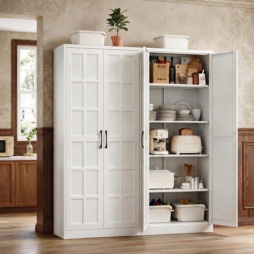 Tall metal pantry cabinet - 71",